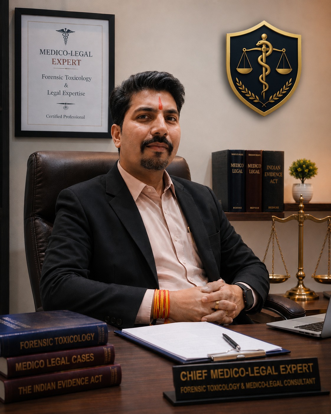 Portrait of Dr. Ashish Pathak, Lawyer and Forensic Medico-Legal Expert